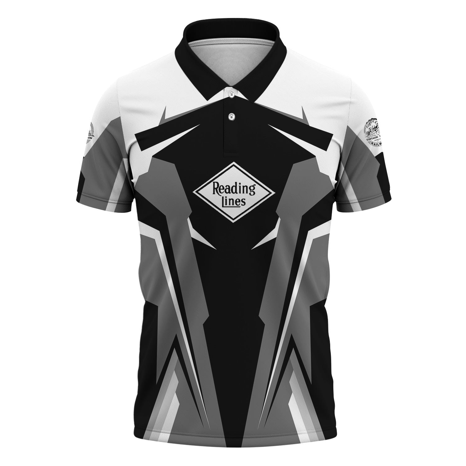 Railspirit Personalized Reading Railroad Polo Shirt Strong Line Style Train Unisex Shirt All Over Print