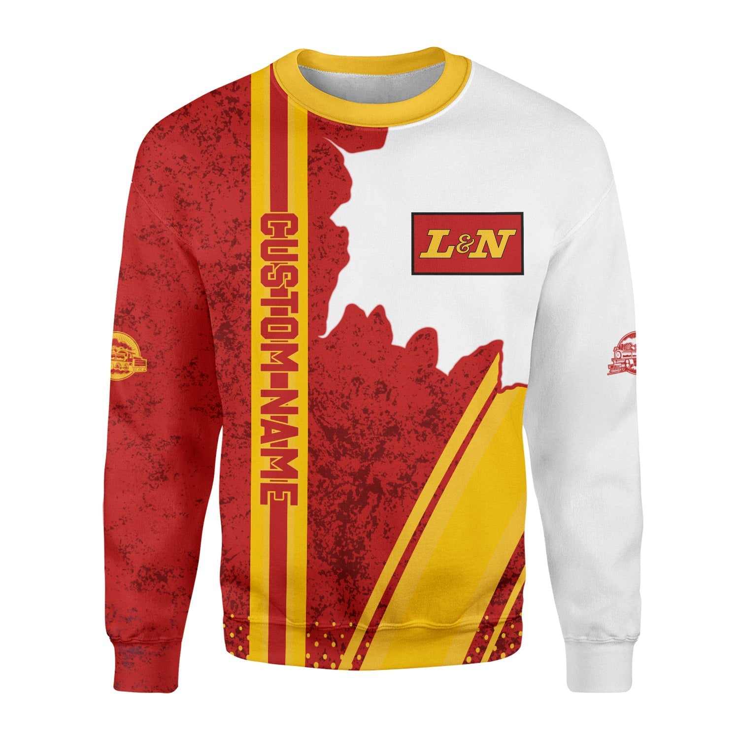 Railspirit Personalized Louisville and Nashville Railroad Sweatshirt L&N All Over Printed Unisex Shirt