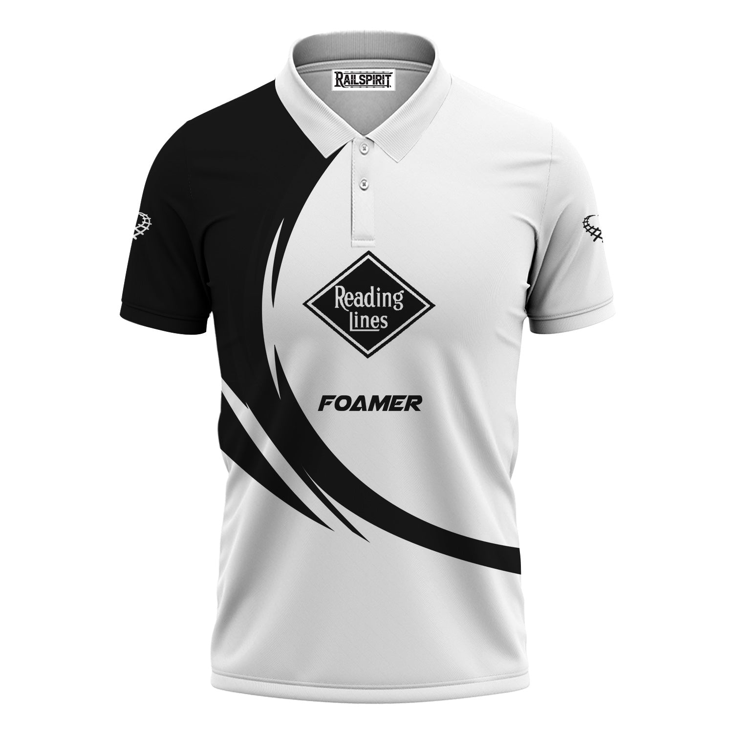 Railspirit Personalized Reading Railroad Polo Shirt Unique Graphic Style Shirt For Train Enthusiasts