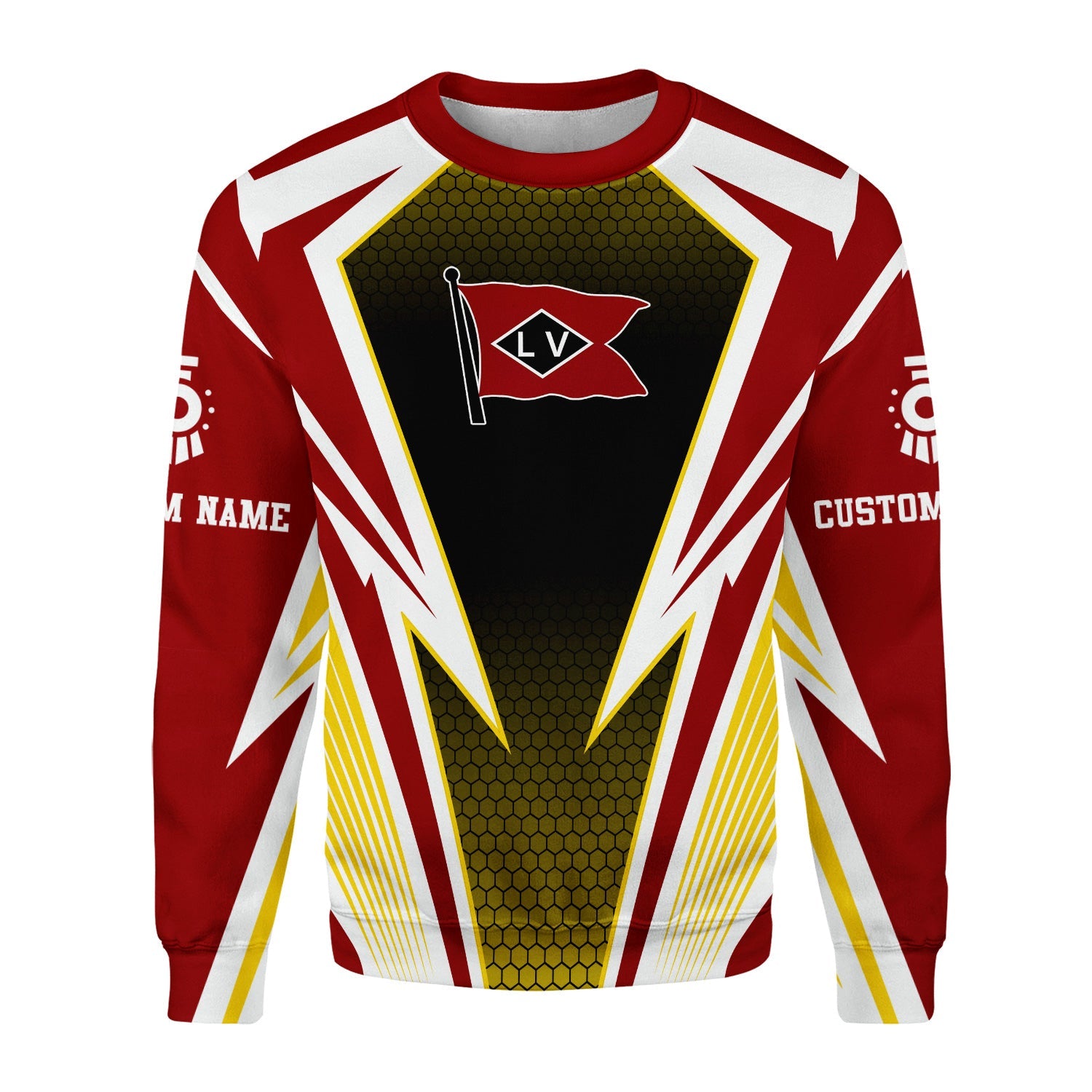 Railspirit Personalized Lehigh Valley Railroad Sweatshirt Lightning Graphic Style Shirt Gift Idea For Train Lover