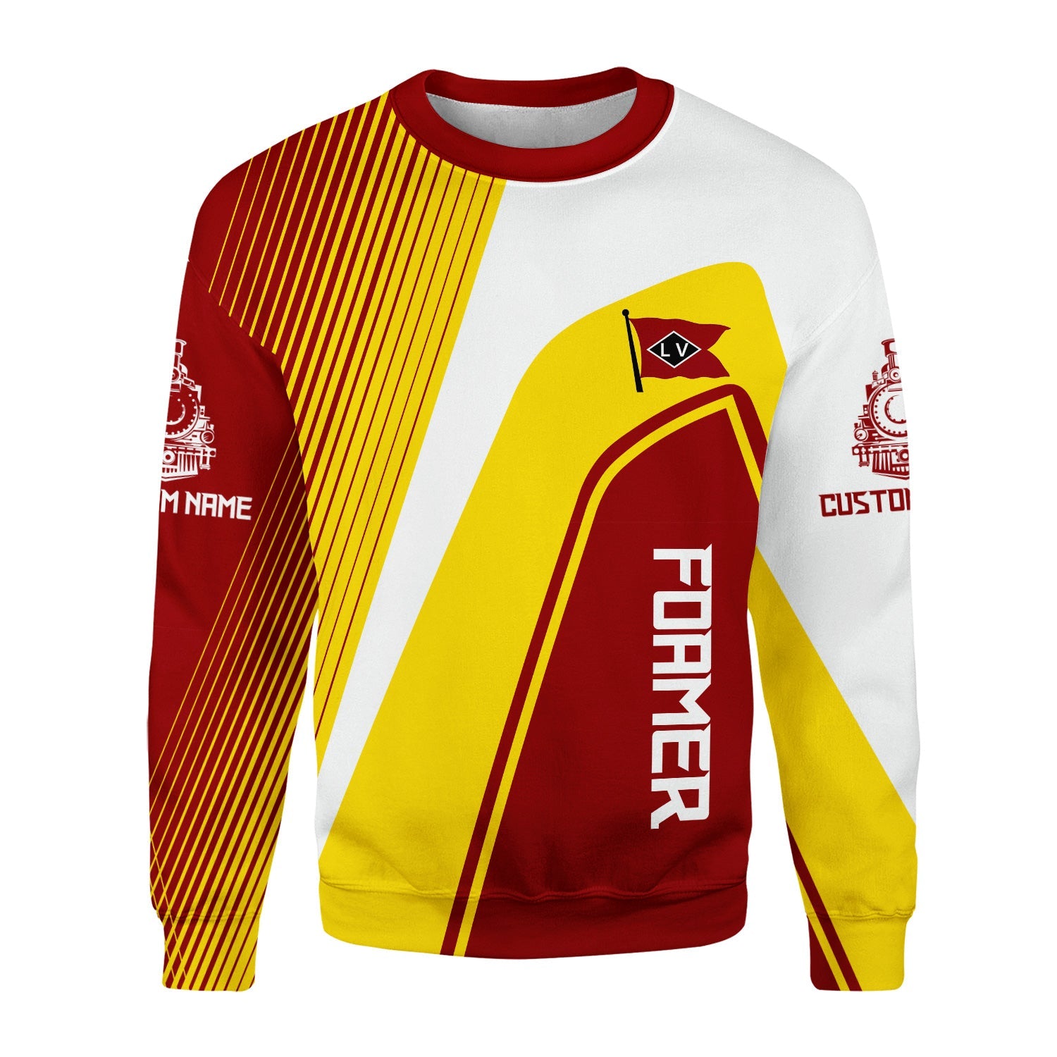 Railspirit Personalized Lehigh Valley Railroad Sweatshirt Vibrant Striking Style Shirt For Rail Enthusiasts