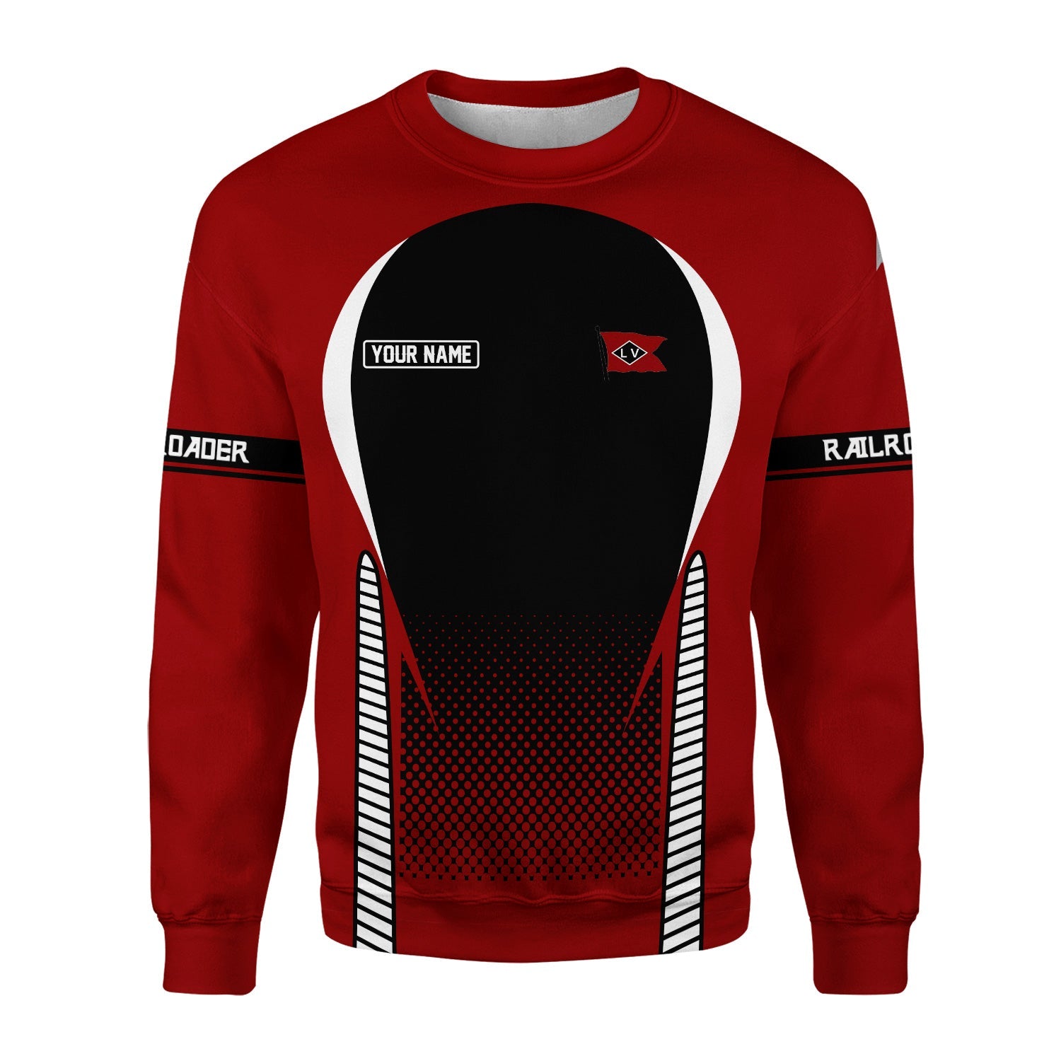 Railspirit Personalized Lehigh Valley Railroad Sweatshirt Stress Is Caused By Not Having Enough Trains Shirt All Over Print Shirt