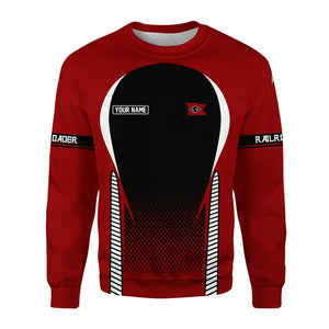 Railspirit Personalized Lehigh Valley Railroad Sweatshirt Stress Is Caused By Not Having Enough Trains Shirt All Over Print Shirt