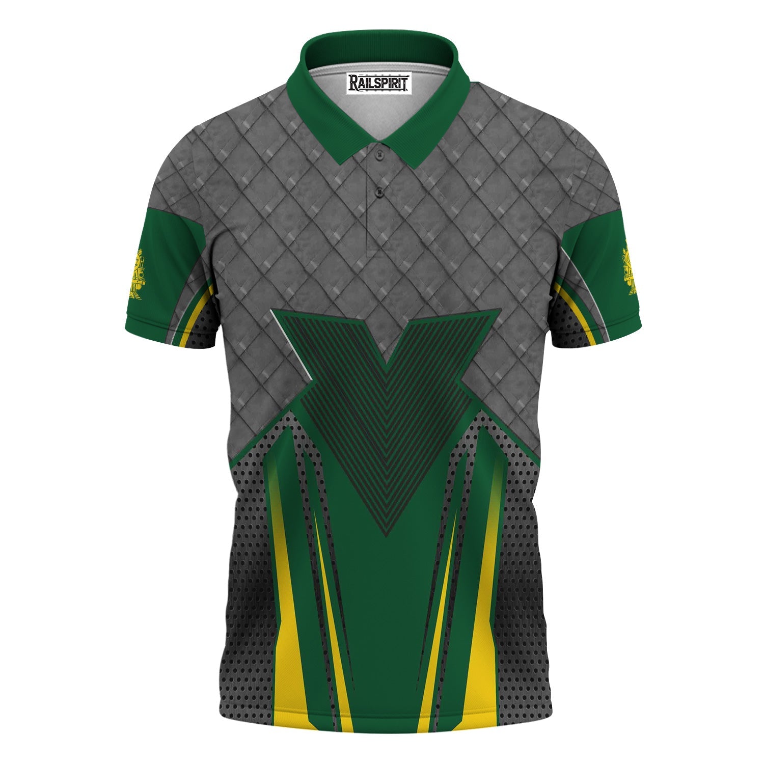 Railspirit Personalized Maine Central Railroad Polo Shirt Rugged Steel Vibes Train Shirt All Over Print