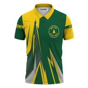 Railspirit Personalized Maine Central Railroad Polo Shirt Lightning-Inspired Railway Style Shirt For Train Lovers