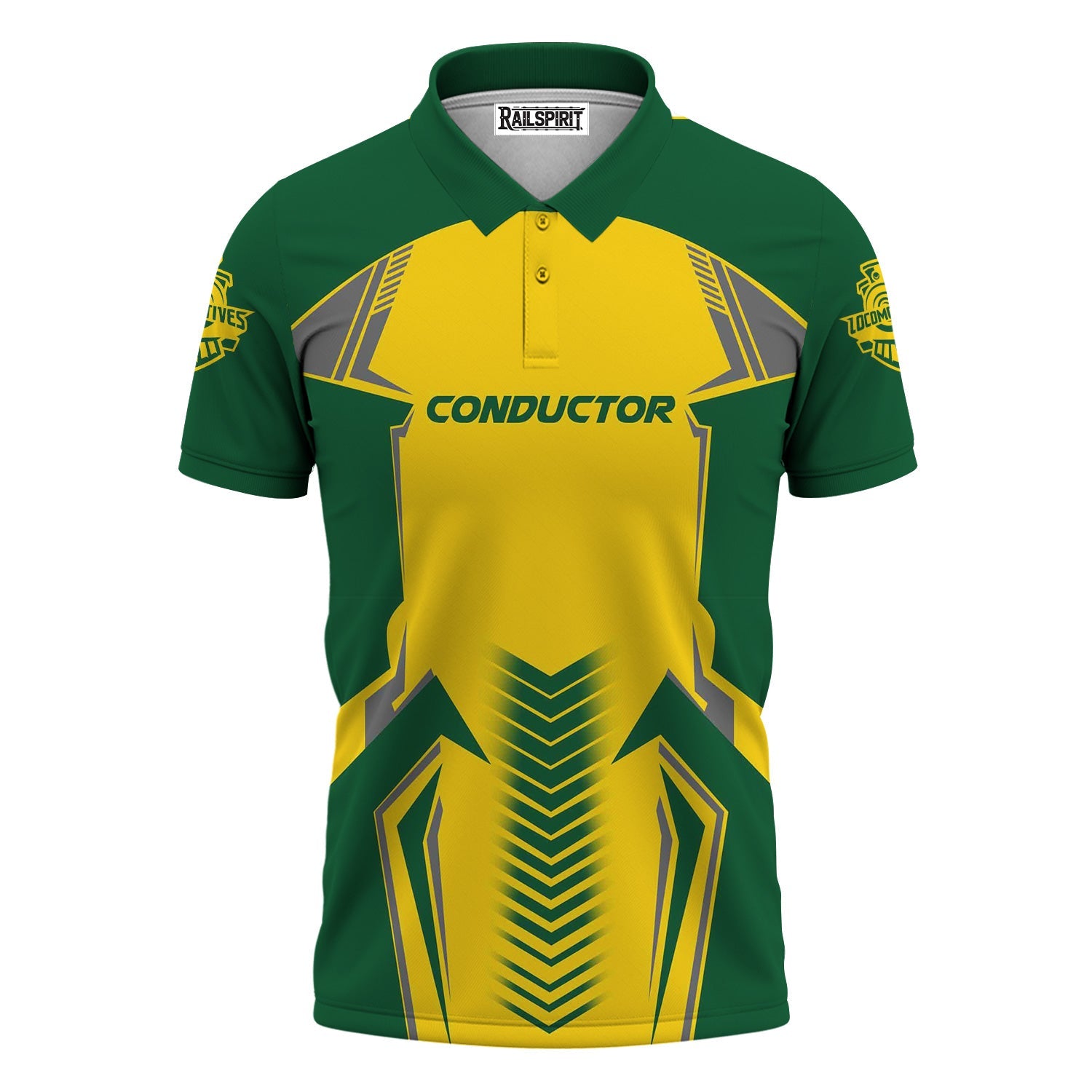 Railspirit Personalized Maine Central Railroad Polo Shirt Standout Style with Custom Position Train Shirt