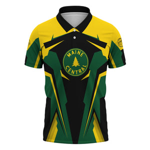 Railspirit Personalized Maine Central Railroad Polo Shirt Strong Line Style Train Unisex Shirt All Over Print