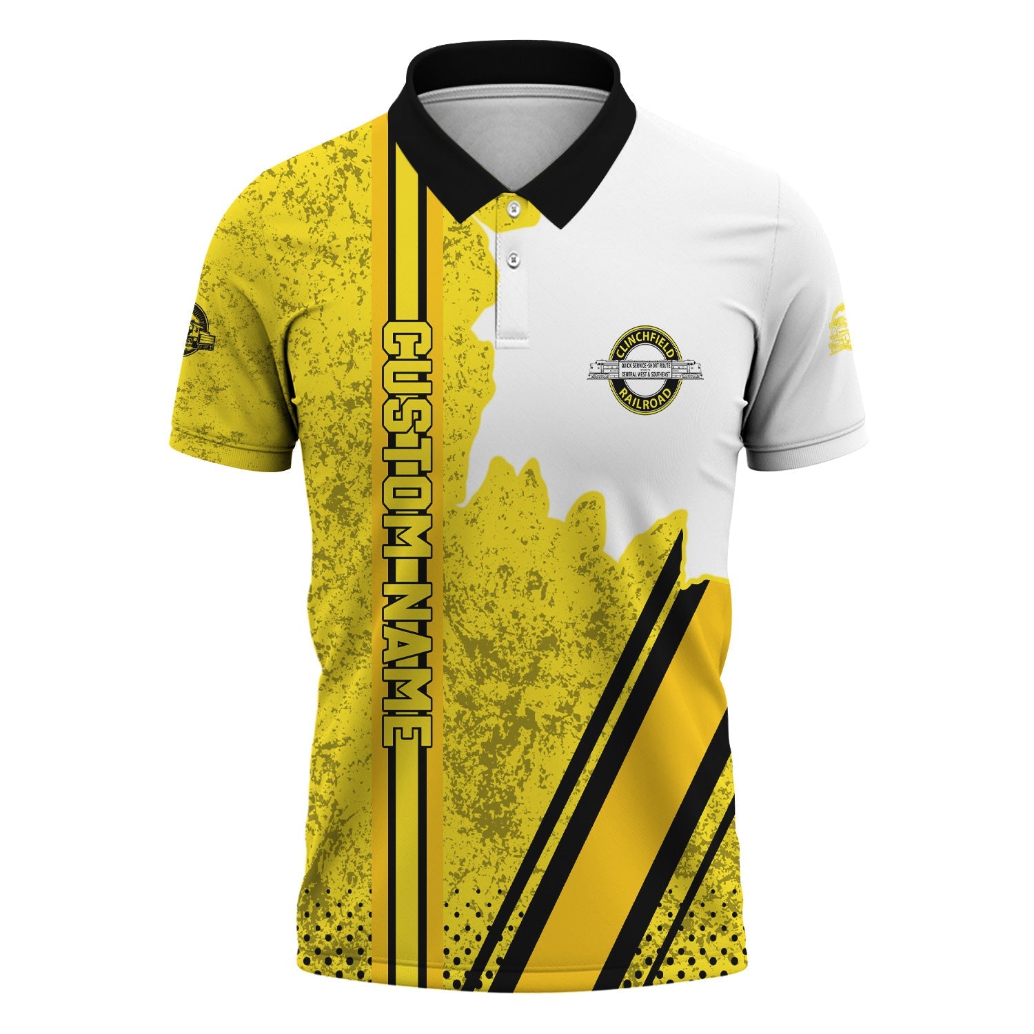 Railspirit Personalized Clinchfield Railroad Polo Shirt All Over Printed Unisex Shirt