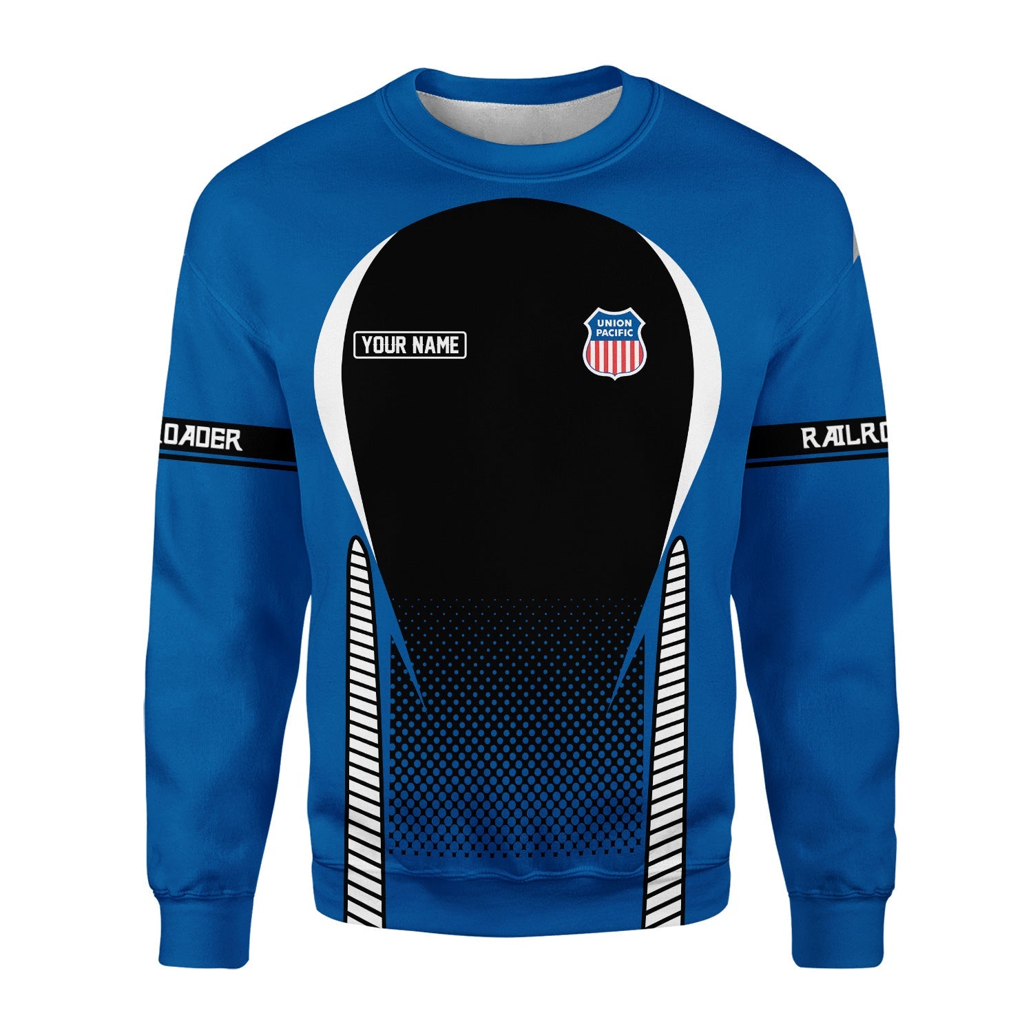 Railspirit Personalized Union Pacific Railroad Sweatshirt Stress Is Caused By Not Having Enough Trains Big Boy Shirt All Over Print Shirt