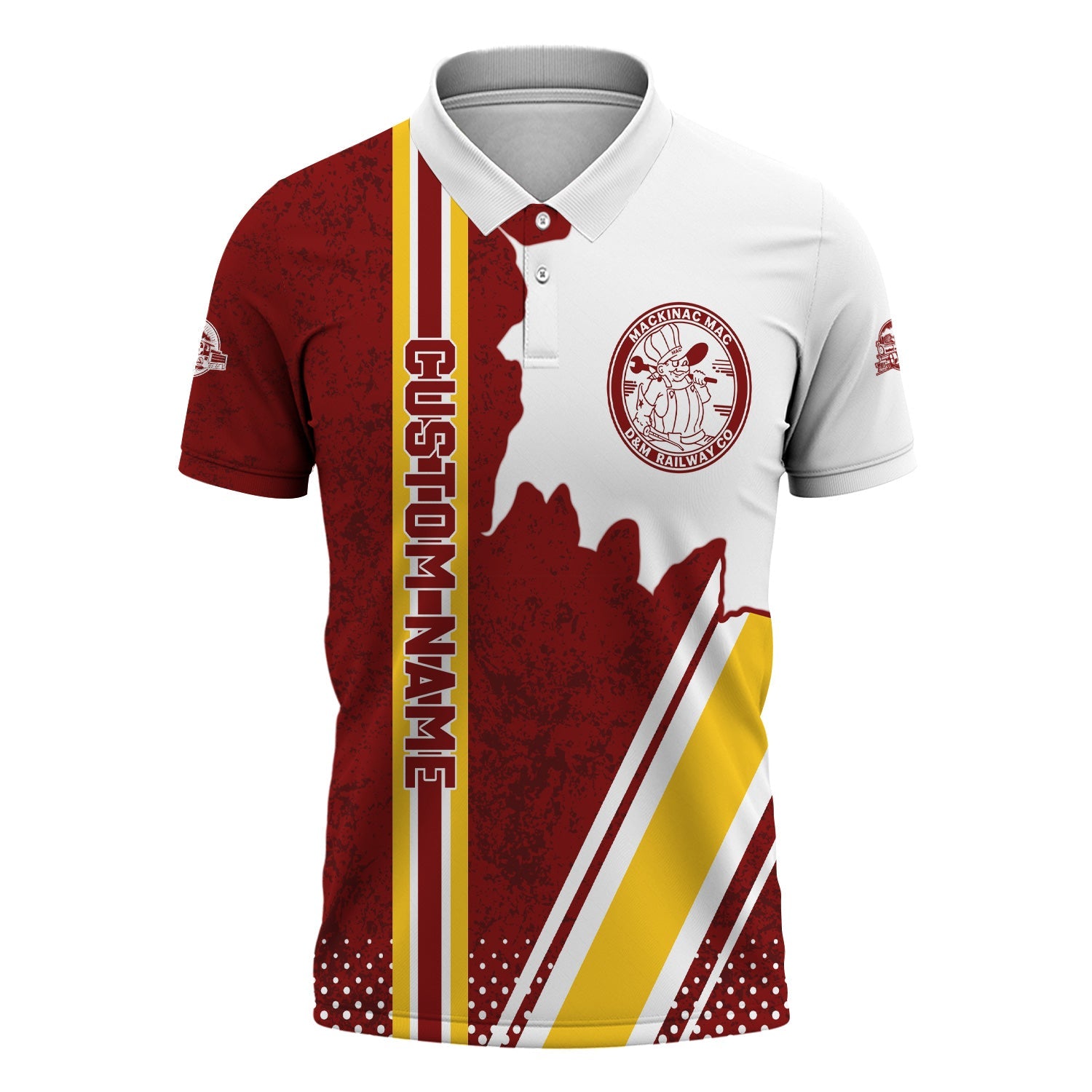 Railspirit Personalized Detroit & Mackinac Railroad Polo Shirt All Over Printed Unisex Shirt