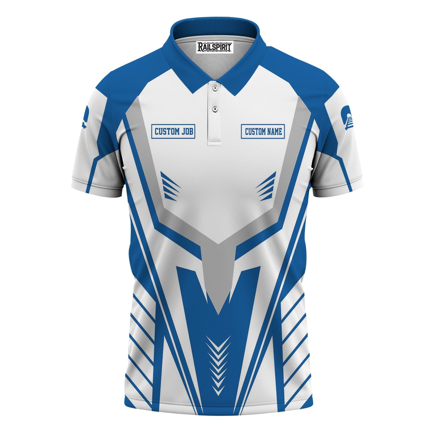 Railspirit Personalized Union Pacific Railroad Polo Shirt Workwear-Inspired with Custom Position Big Boy Train Shirt