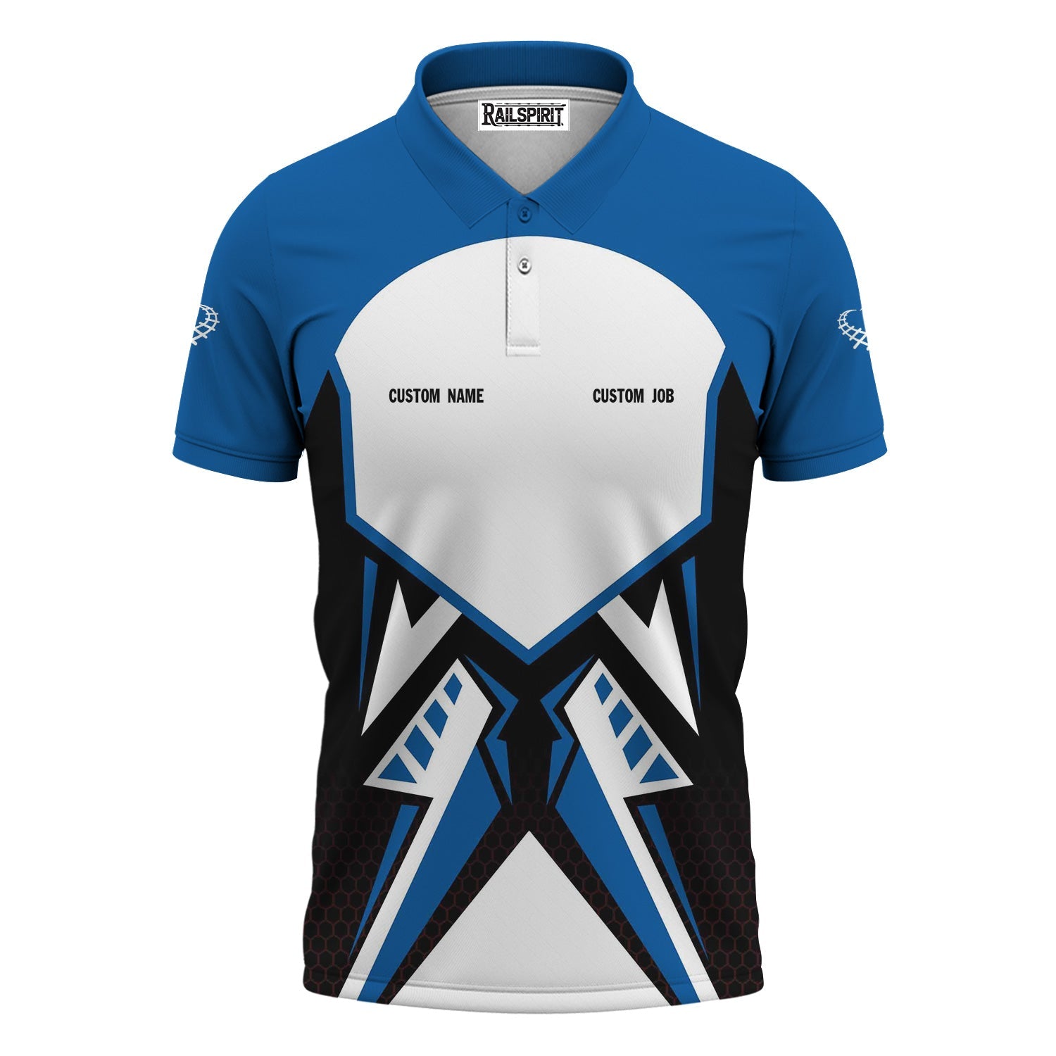 Railspirit Personalized Union Pacific Railroad Polo Shirt Vibriant Style with Custom Position Big Boy Train Shirt