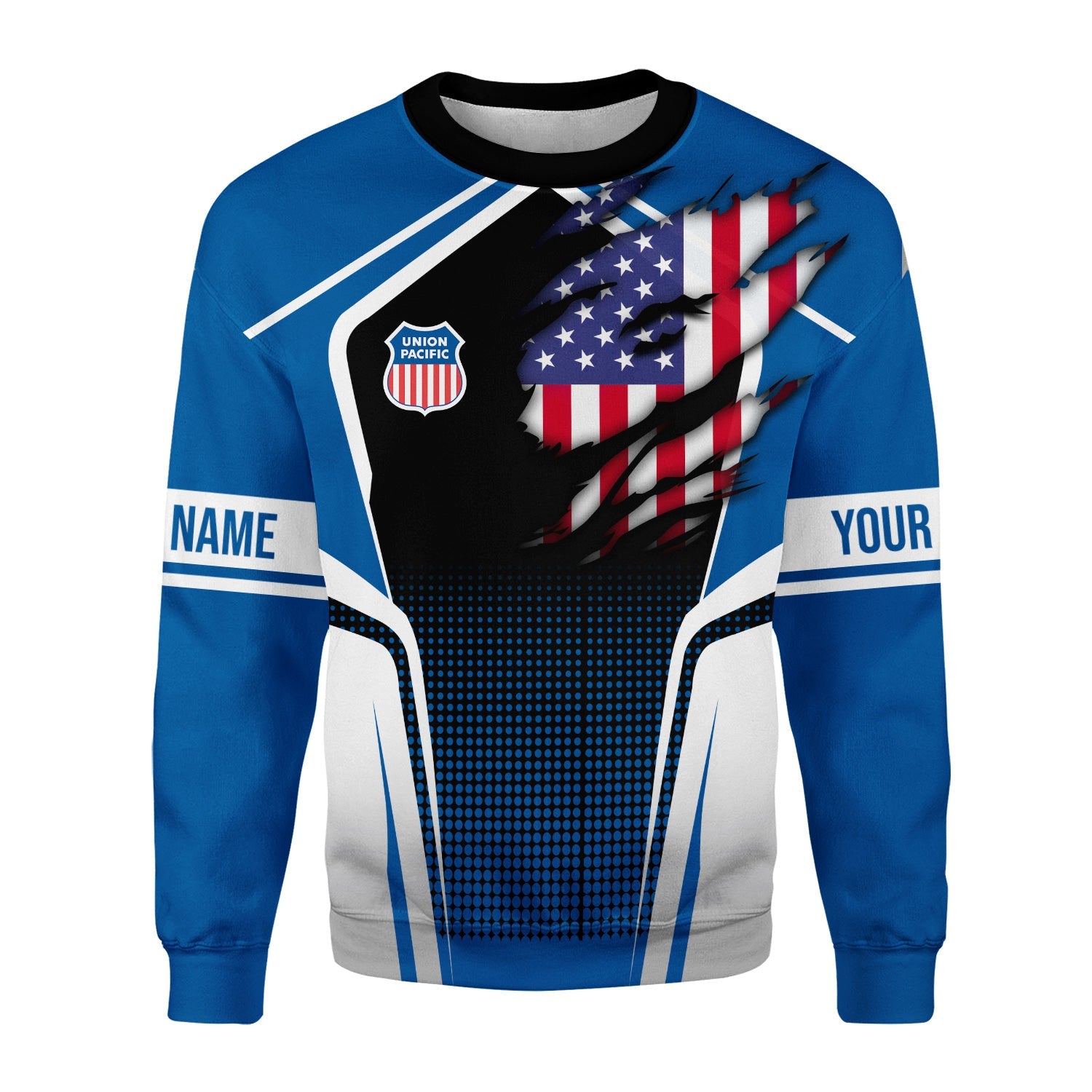 Railspirit Personalized Union Pacific Railroad Sweatshirt American Eagle Vintage Train Big Boy Shirt