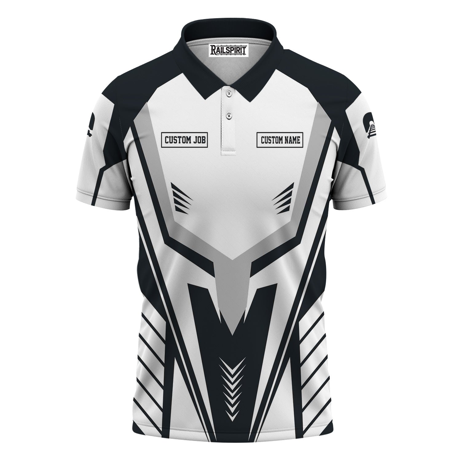 Railspirit Personalized Western Pacific Railroad Polo Shirt Workwear-Inspired with Custom Position Train Shirt