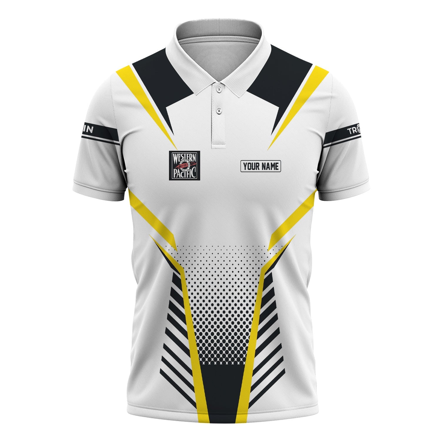 Railspirit Personalized Western Pacific Railroad Polo Shirt Unisex Train Shirt All Over Print