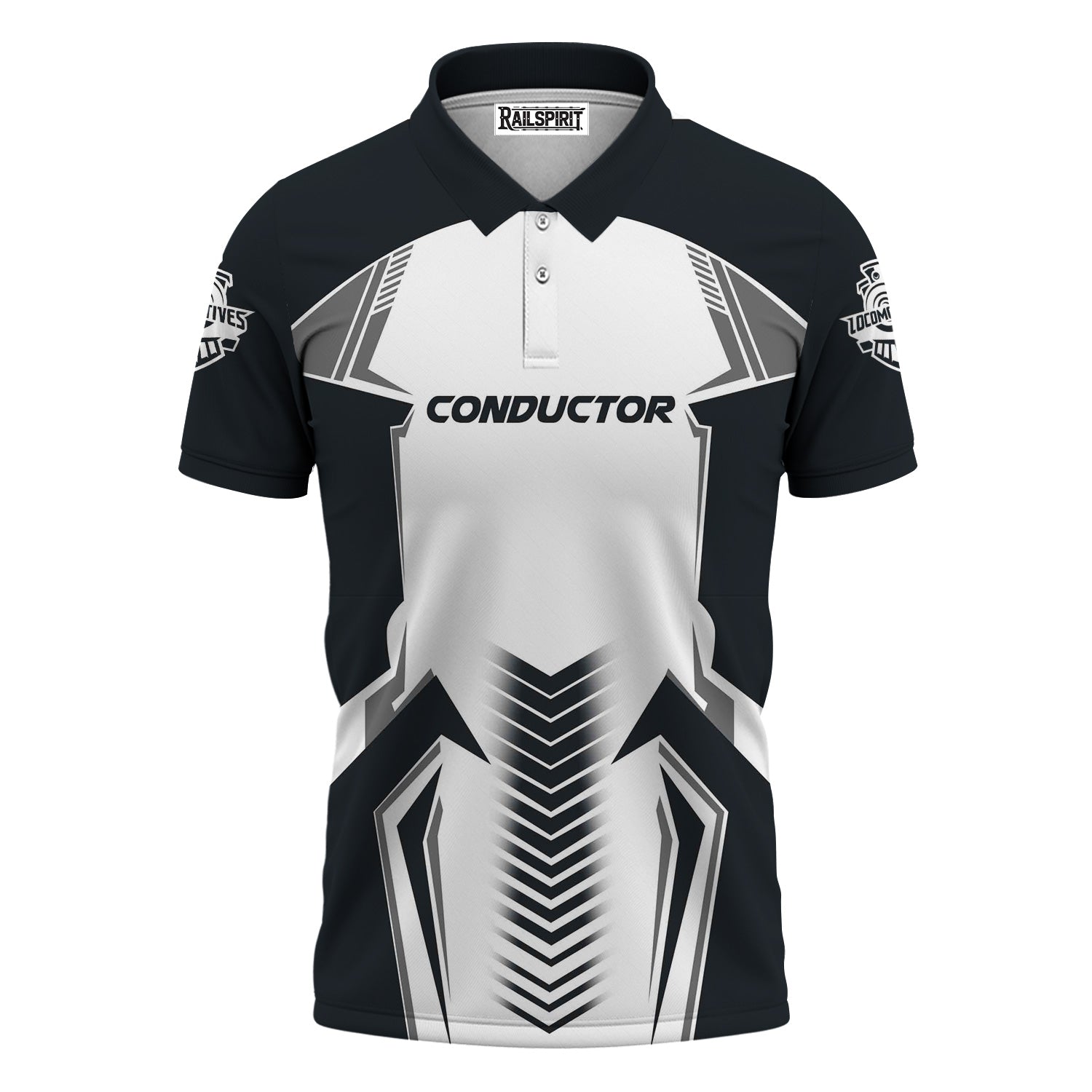 Railspirit Personalized Western Pacific Railroad Polo Shirt Standout Style with Custom Position Train Shirt