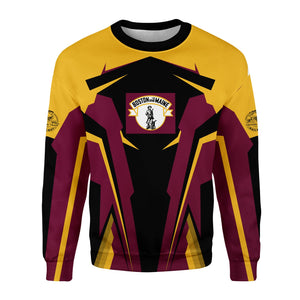 Railspirit Personalized Boston and Maine Railroad Sweatshirt Strong Line Style Train Unisex Shirt All Over Print