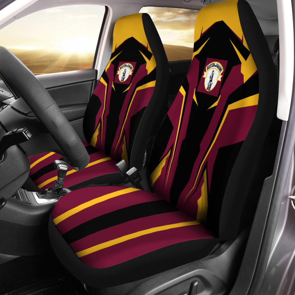 Railspirit Boston and Maine Railroad Car Seat Cover Strong Line Style Seat Cover