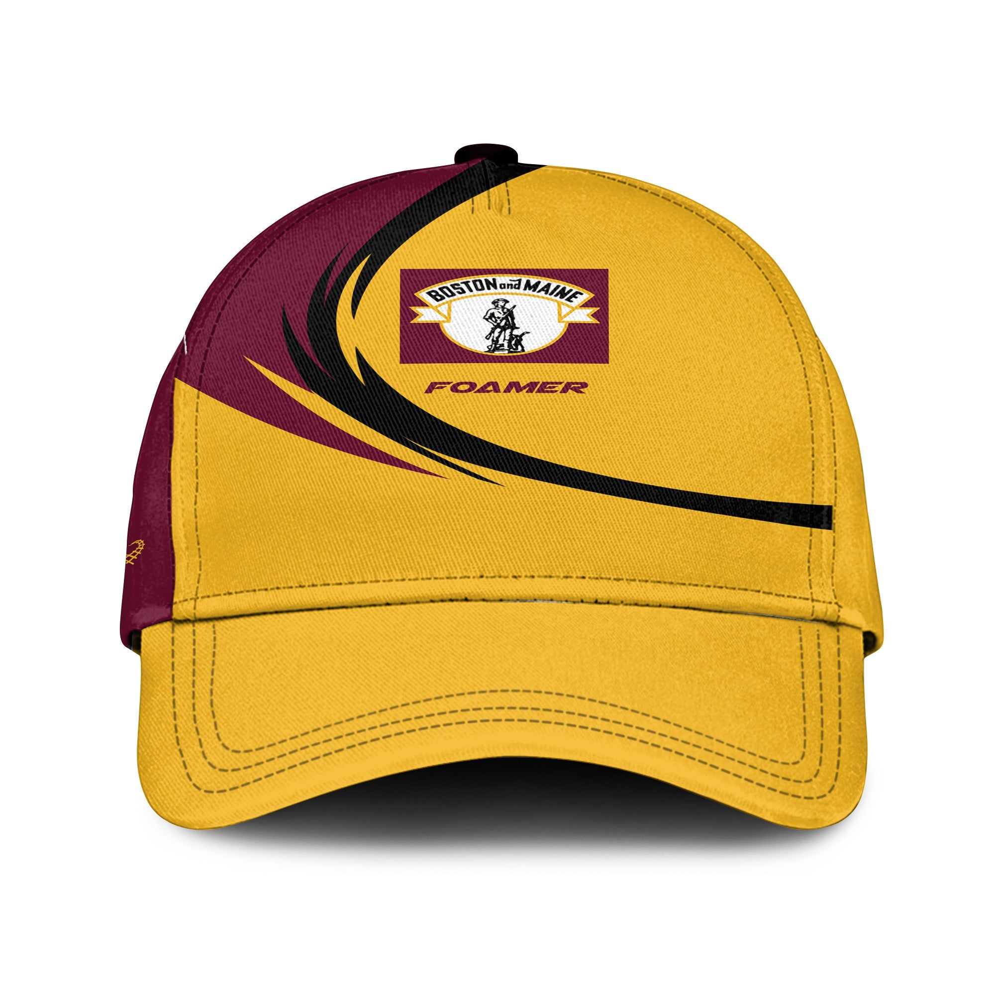 Railspirit Boston and Maine Railroad Classic Cap Unique Graphic Style Cap For Train Enthusiasts
