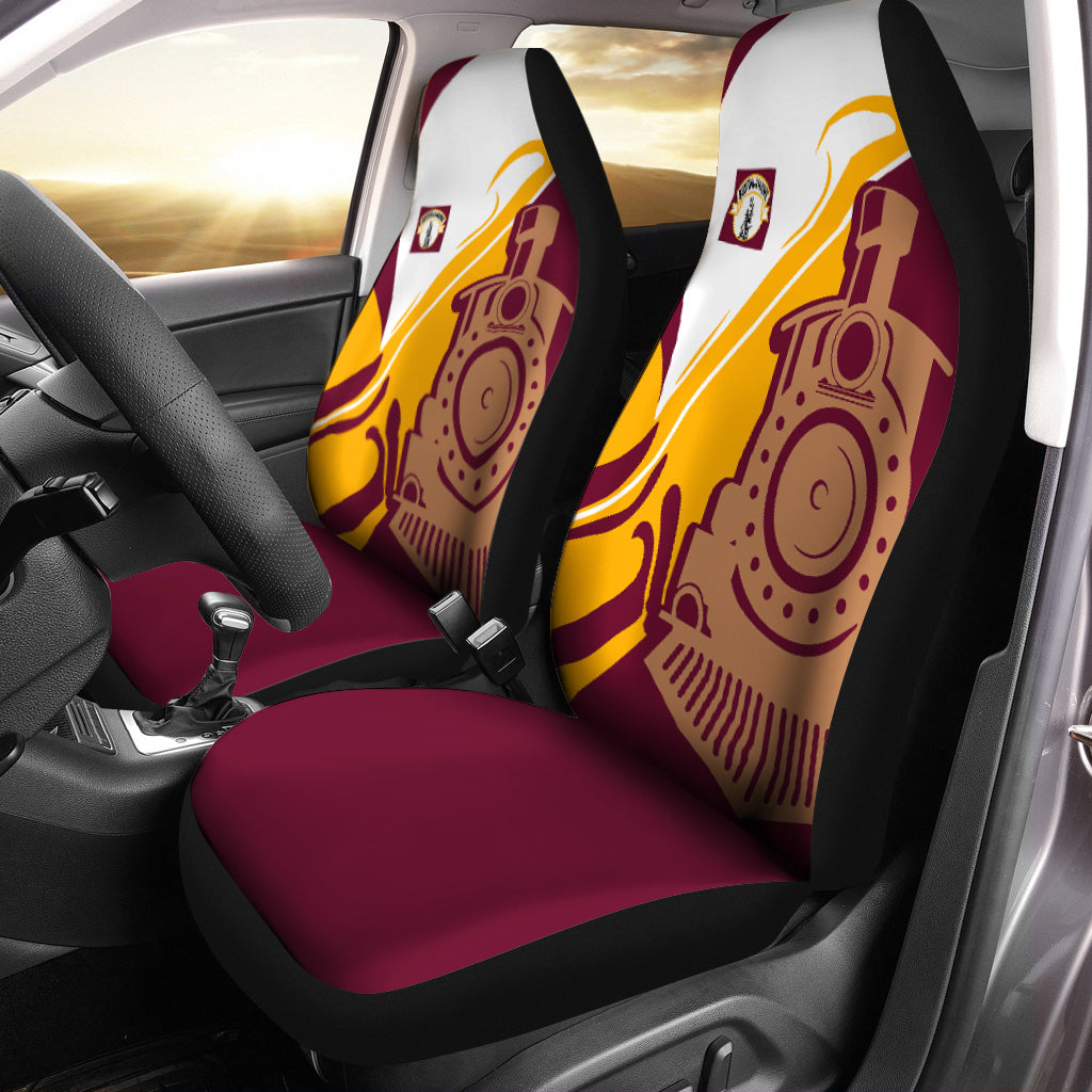 Railspirit Boston and Maine Railroad Car Seat Cover Flame-Inspired Style Seat Cover Gift Idea For Train Lovers