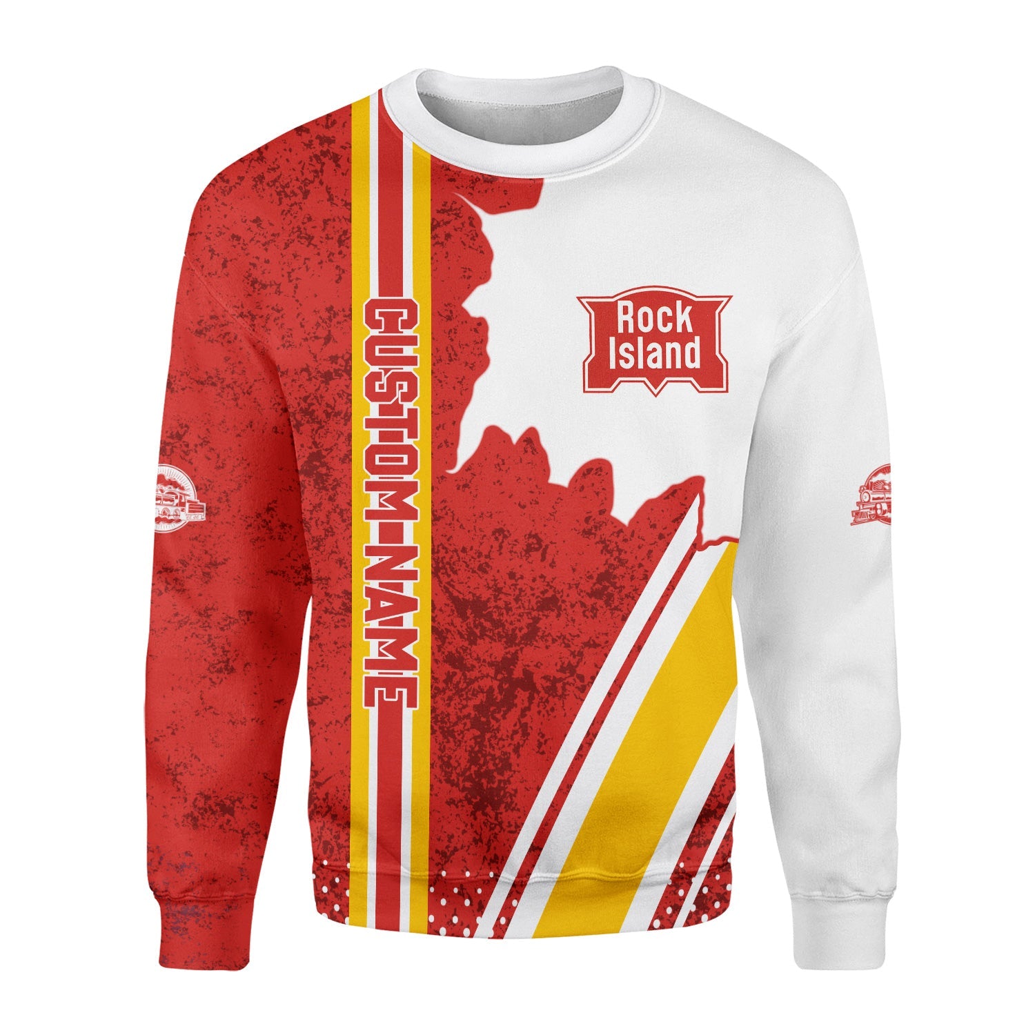 Railspirit Personalized Chicago, Rock Island and Pacific Railroad Sweatshirt Rock Island Railroad All Over Printed Unisex Shirt