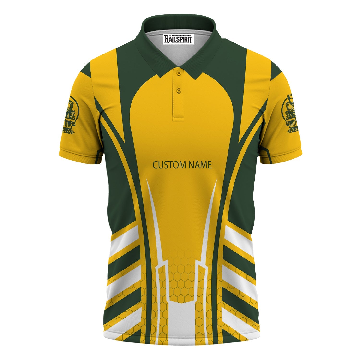 Railspirit Personalized New York, New Haven and Hartford Railroad Polo Shirt Striped Railroad Style New Haven Railroad Train Shirt All Over Print