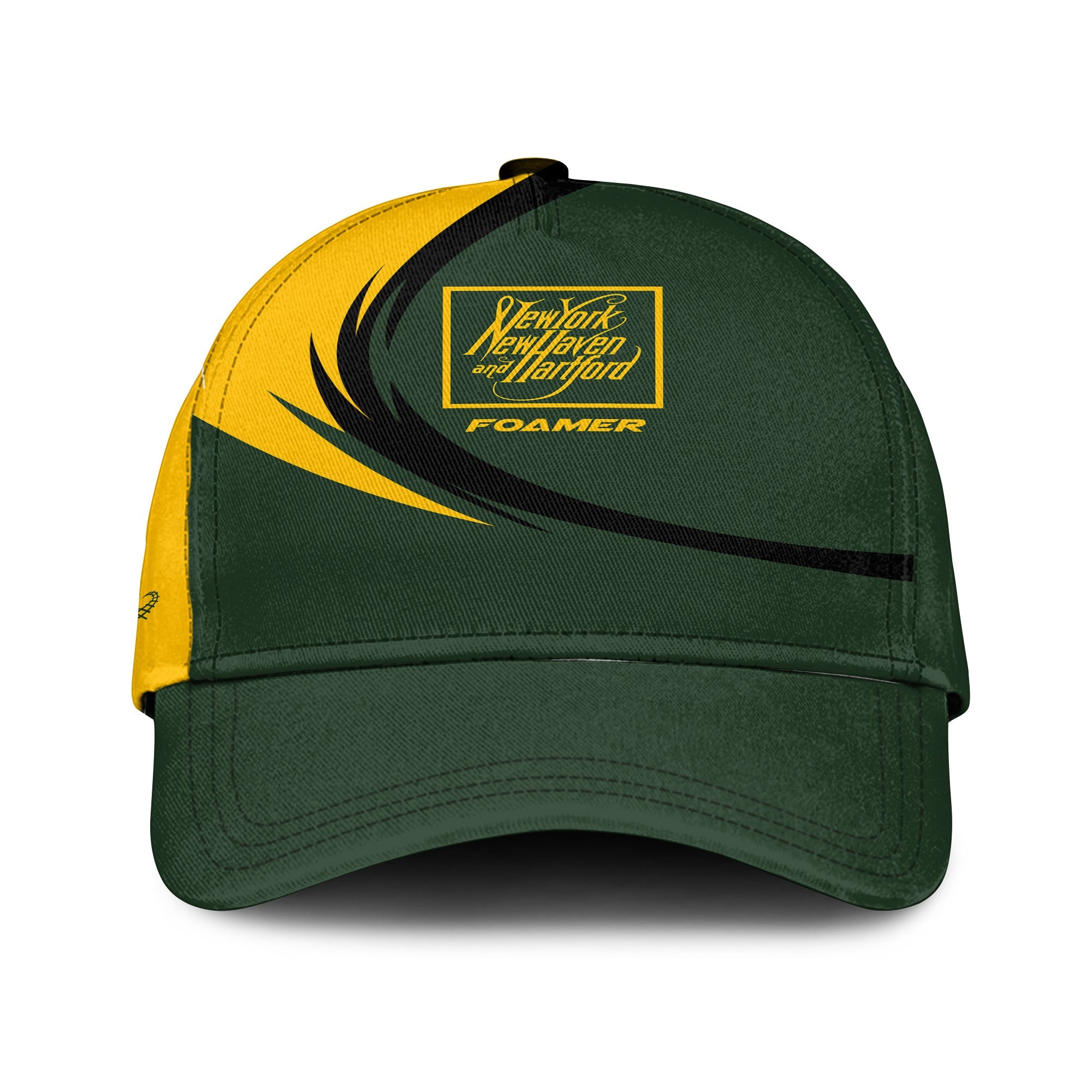 Railspirit New York, New Haven and Hartford Railroad Classic Cap Unique Graphic Style New Haven Railroad Cap For Train Enthusiasts