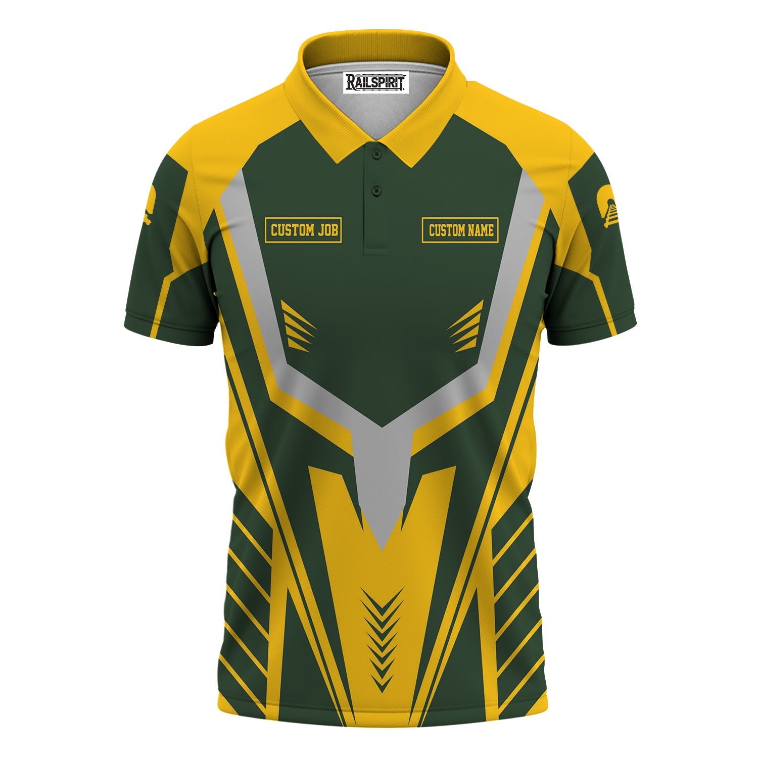 Railspirit Personalized New York, New Haven and Hartford Railroad Polo Shirt Workwear-Inspired with Custom Position New Haven Railroad Train Shirt