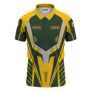 Railspirit Personalized New York, New Haven and Hartford Railroad Polo Shirt Workwear-Inspired with Custom Position New Haven Railroad Train Shirt