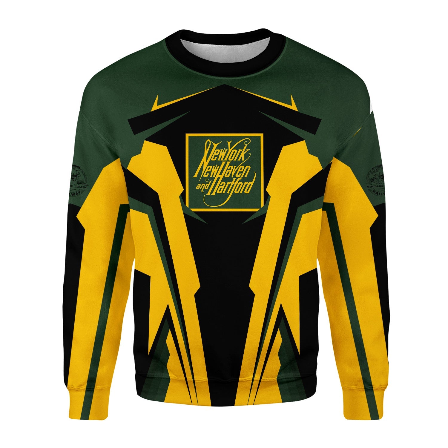 Railspirit Personalized New York, New Haven and Hartford Railroad Sweatshirt New Haven Railroad Strong Line Style Train Unisex Shirt All Over Print