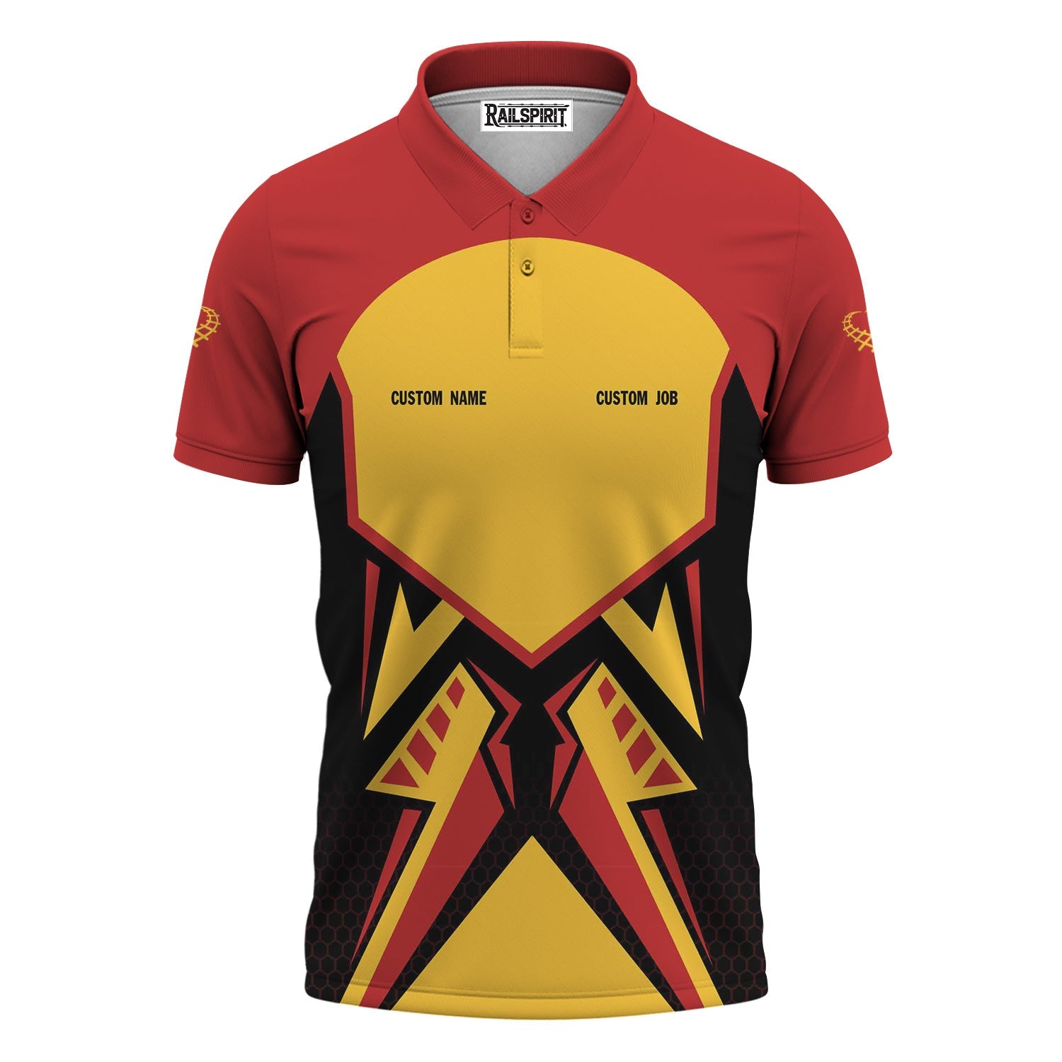 Railspirit Personalized Louisville and Nashville Railroad Polo Shirt Vibriant Style with Custom Position L&N Train Shirt