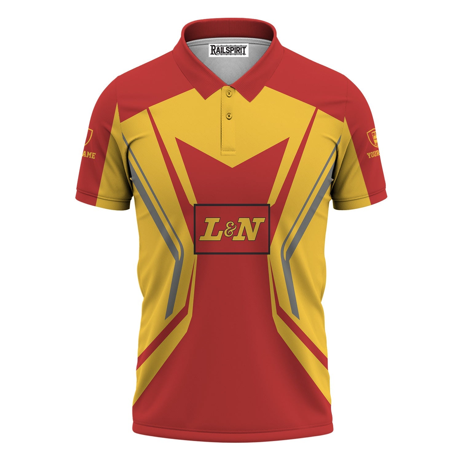 Railspirit Personalized Louisville and Nashville Railroad Polo Shirt Unique Style with Custom Job L&N Train Shirt