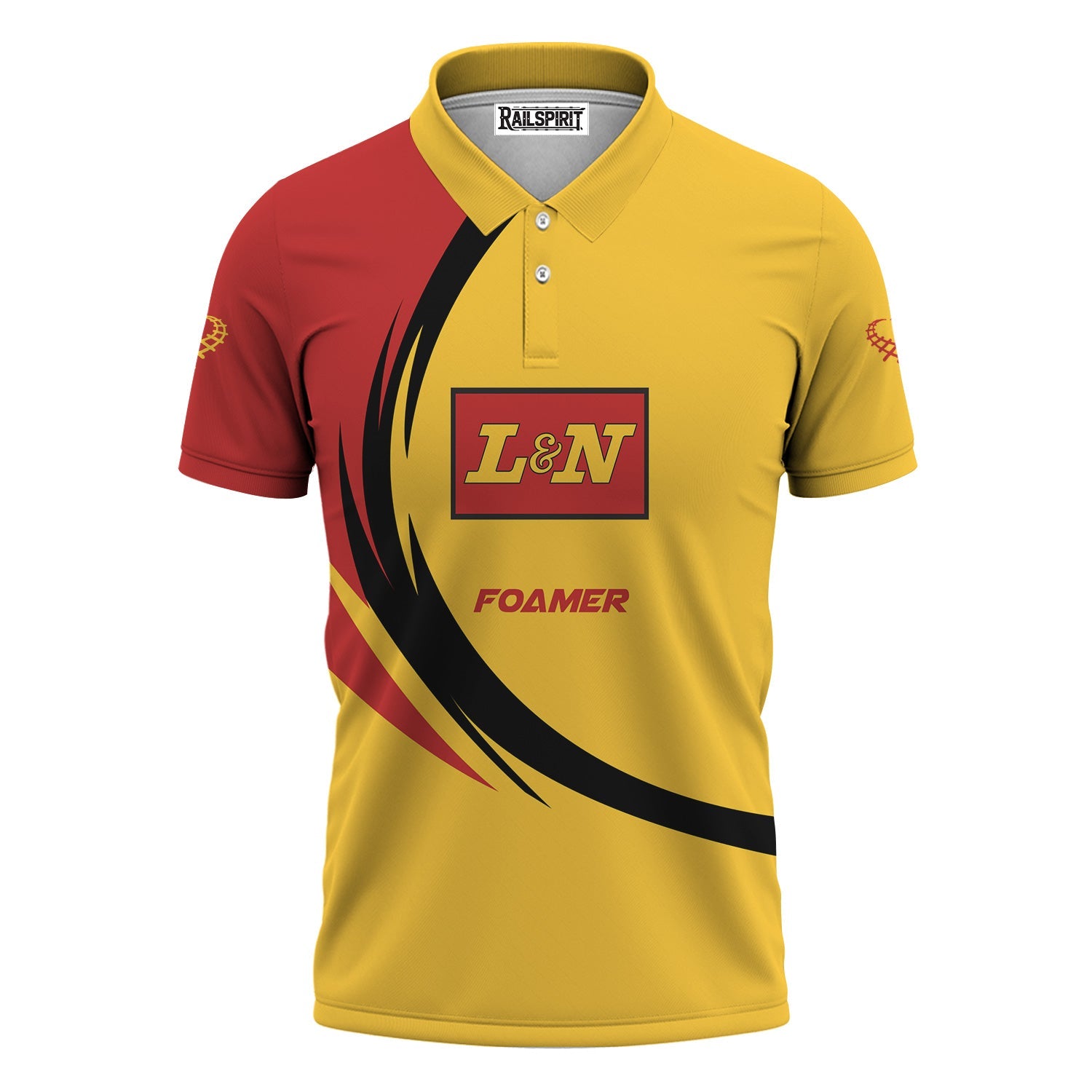 Railspirit Personalized Louisville and Nashville Railroad Polo Shirt Unique Graphic Style L&N Shirt For Train Enthusiasts