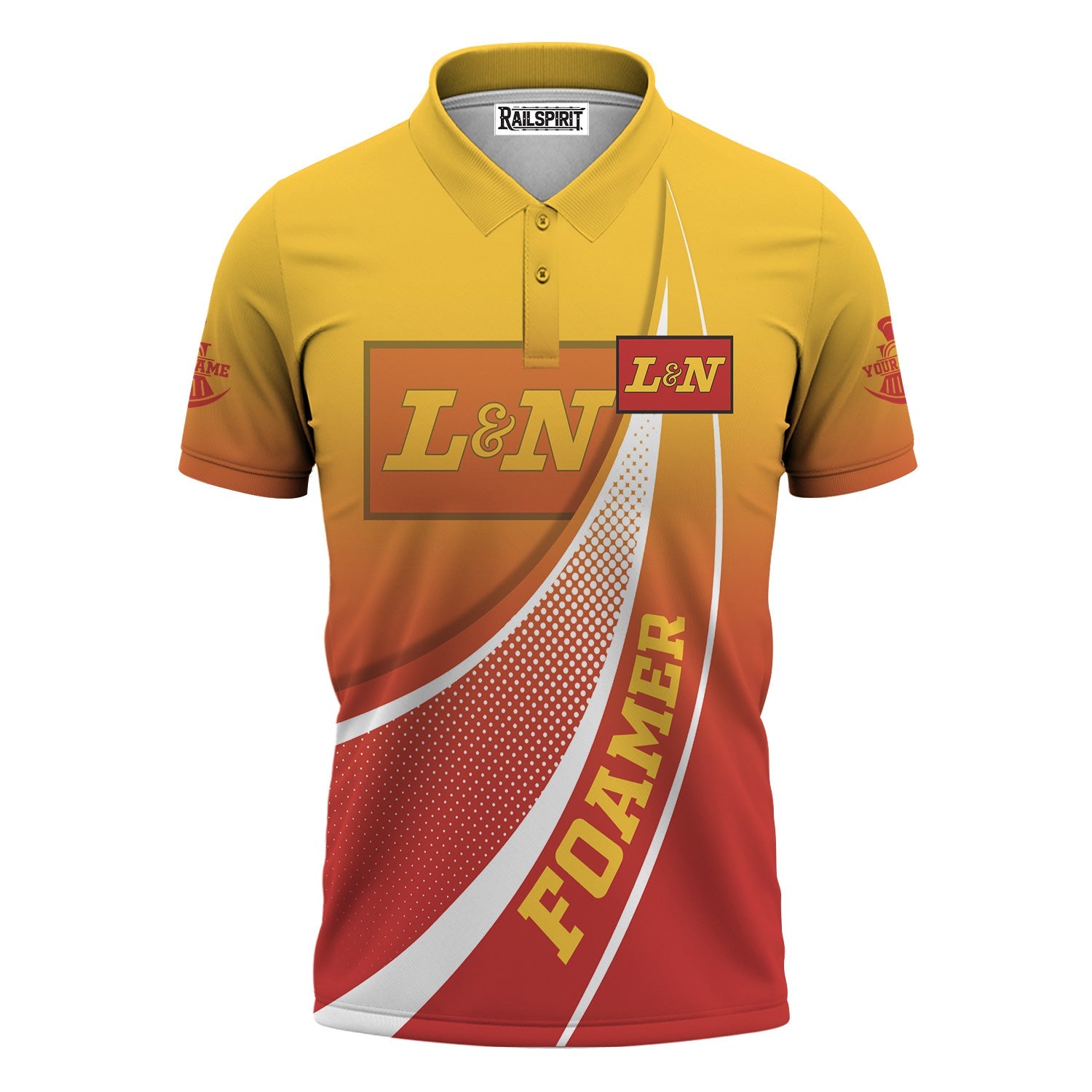 Railspirit Personalized Louisville and Nashville Railroad Polo Shirt Railway-Themed Style L&N Shirt Gift Idea For Trainspotter