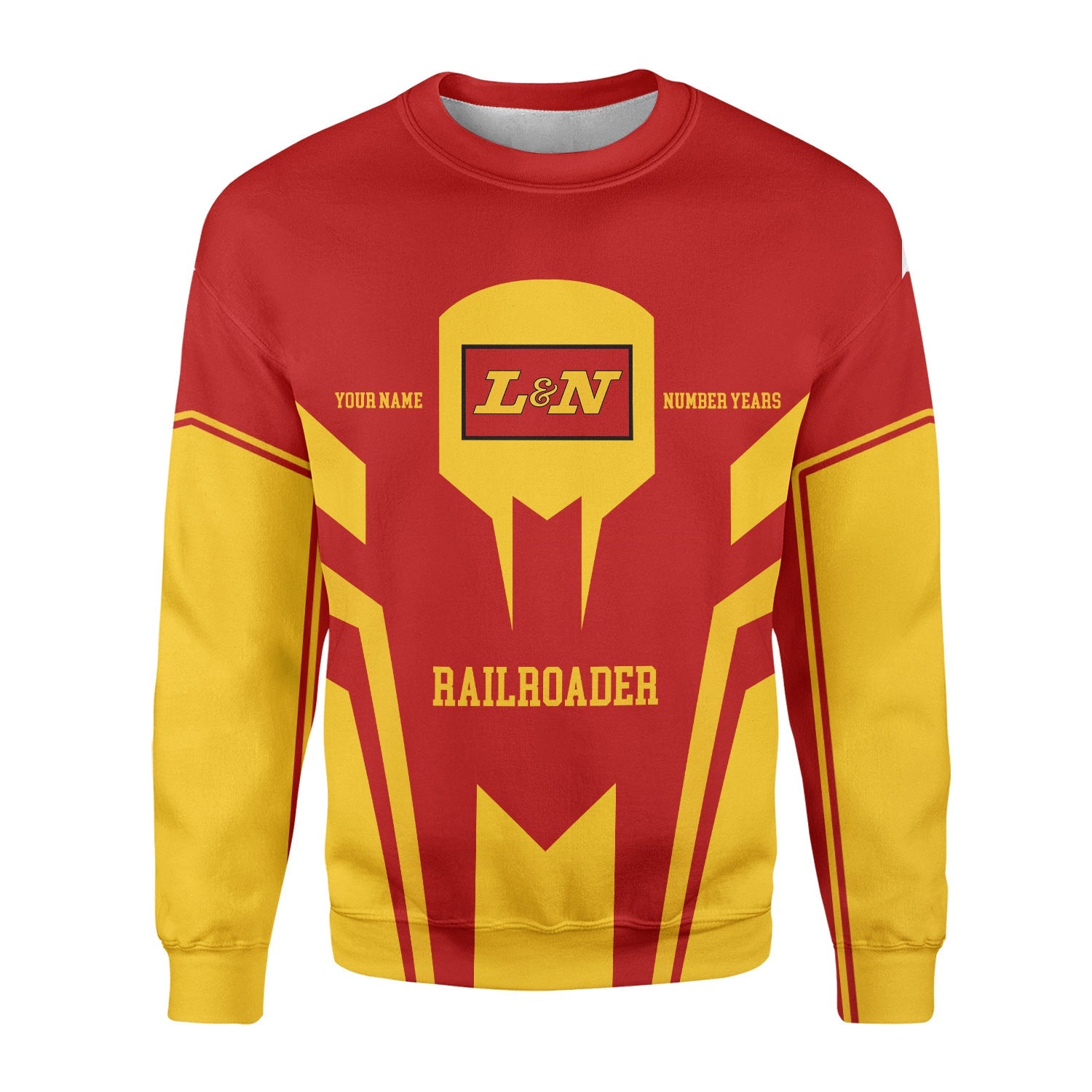 Railspirit Personalized Louisville and Nashville Railroad Sweatshirt Custom Year Railroader L&N Shirt Gift Idea For Train Lover