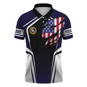 Railspirit Personalized Chesapeake and Ohio Railway Polo Shirt American Eagle Vintage Train C&O Shirt