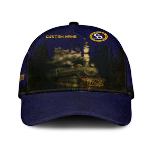 Railspirit Personalized Chesapeake and Ohio Railway Classic Cap Vintage Train Art Style C&O Cap For Locomotive Fans