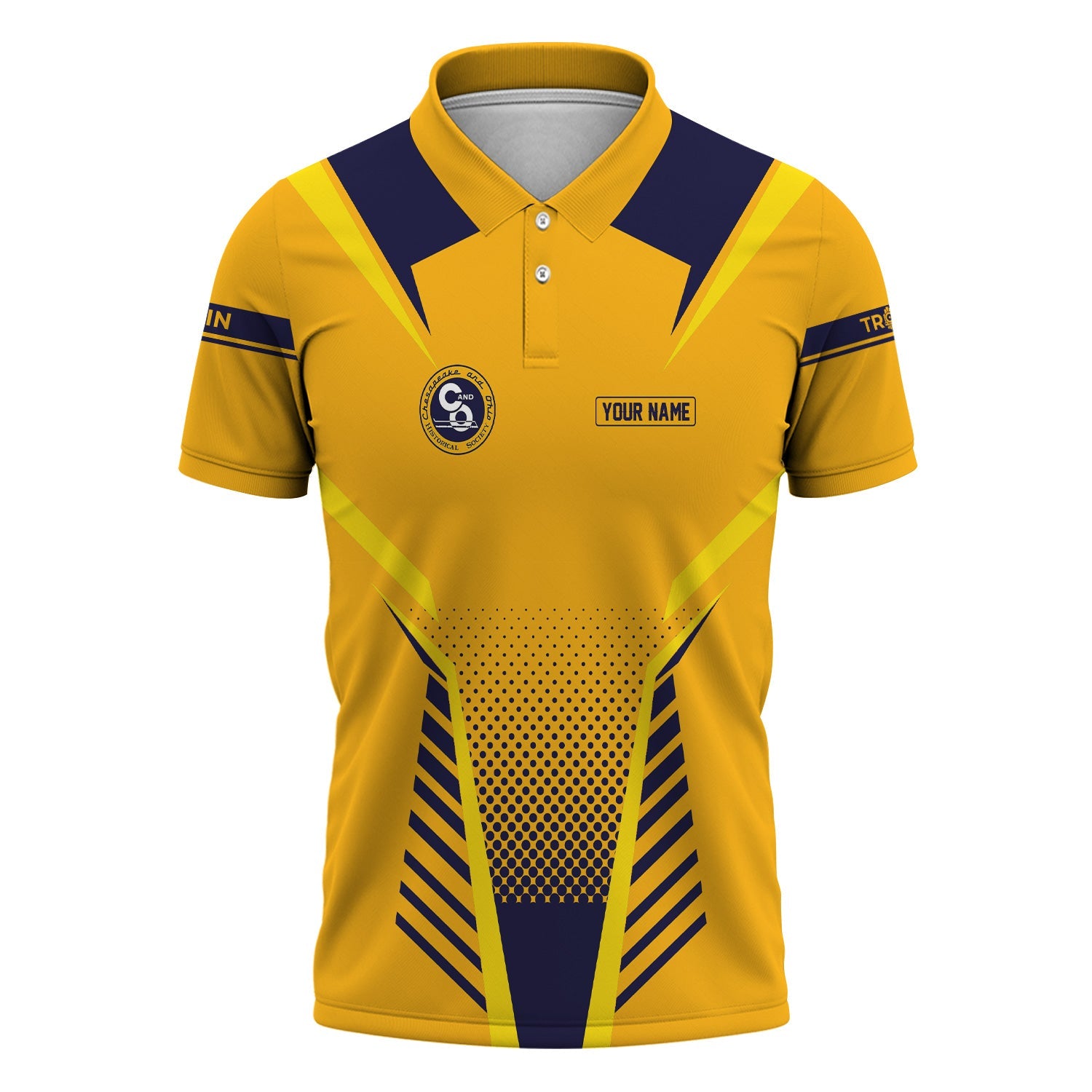 Railspirit Personalized Chesapeake and Ohio Railway Polo Shirt Unisex C&O Train Shirt All Over Print