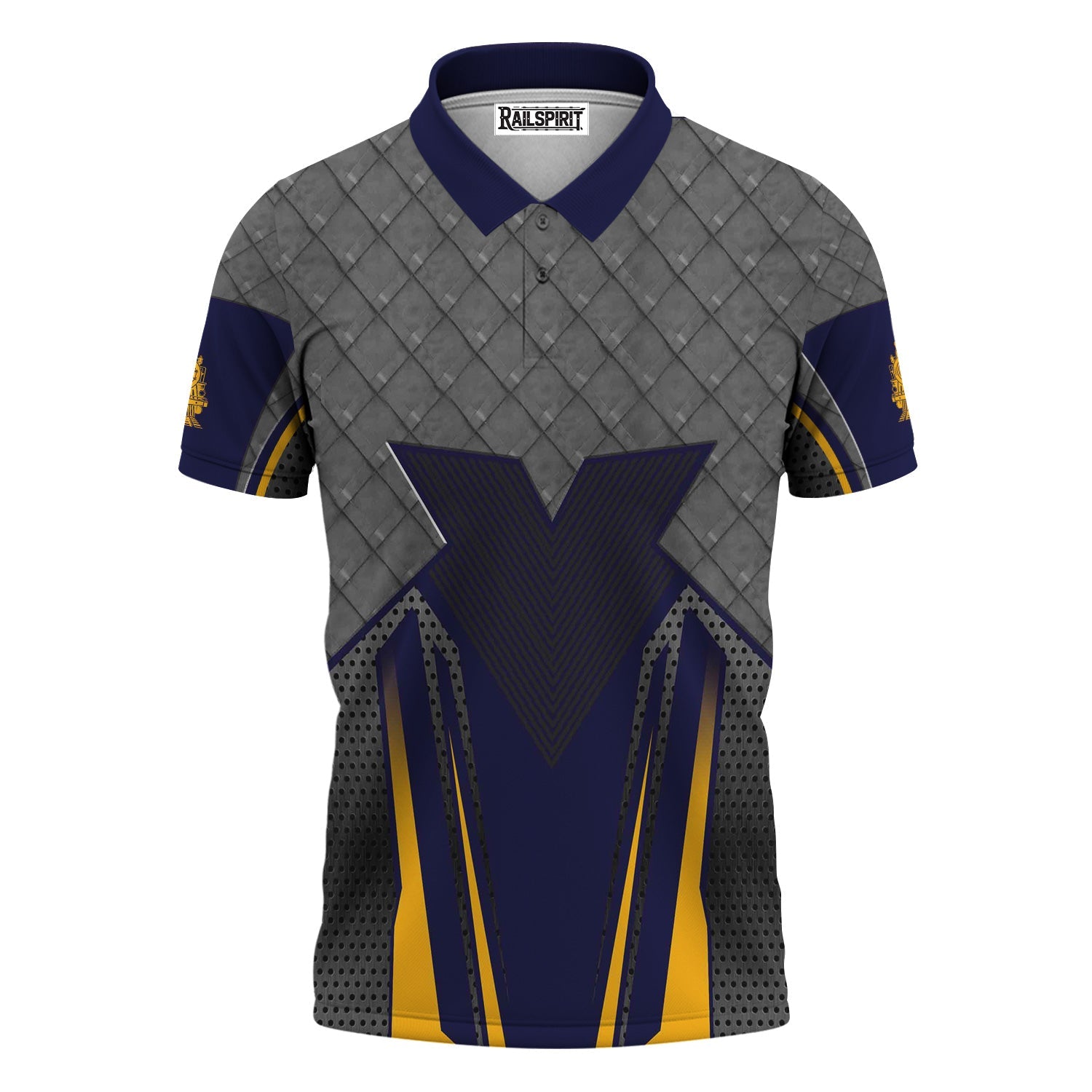 Railspirit Personalized Chesapeake and Ohio Railway Polo Shirt Rugged Steel Vibes C&O Train Shirt All Over Print