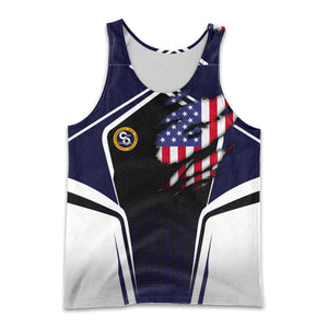 Railspirit Personalized Chesapeake and Ohio Railway Men Tank Top American Eagle Vintage Train C&O Shirt