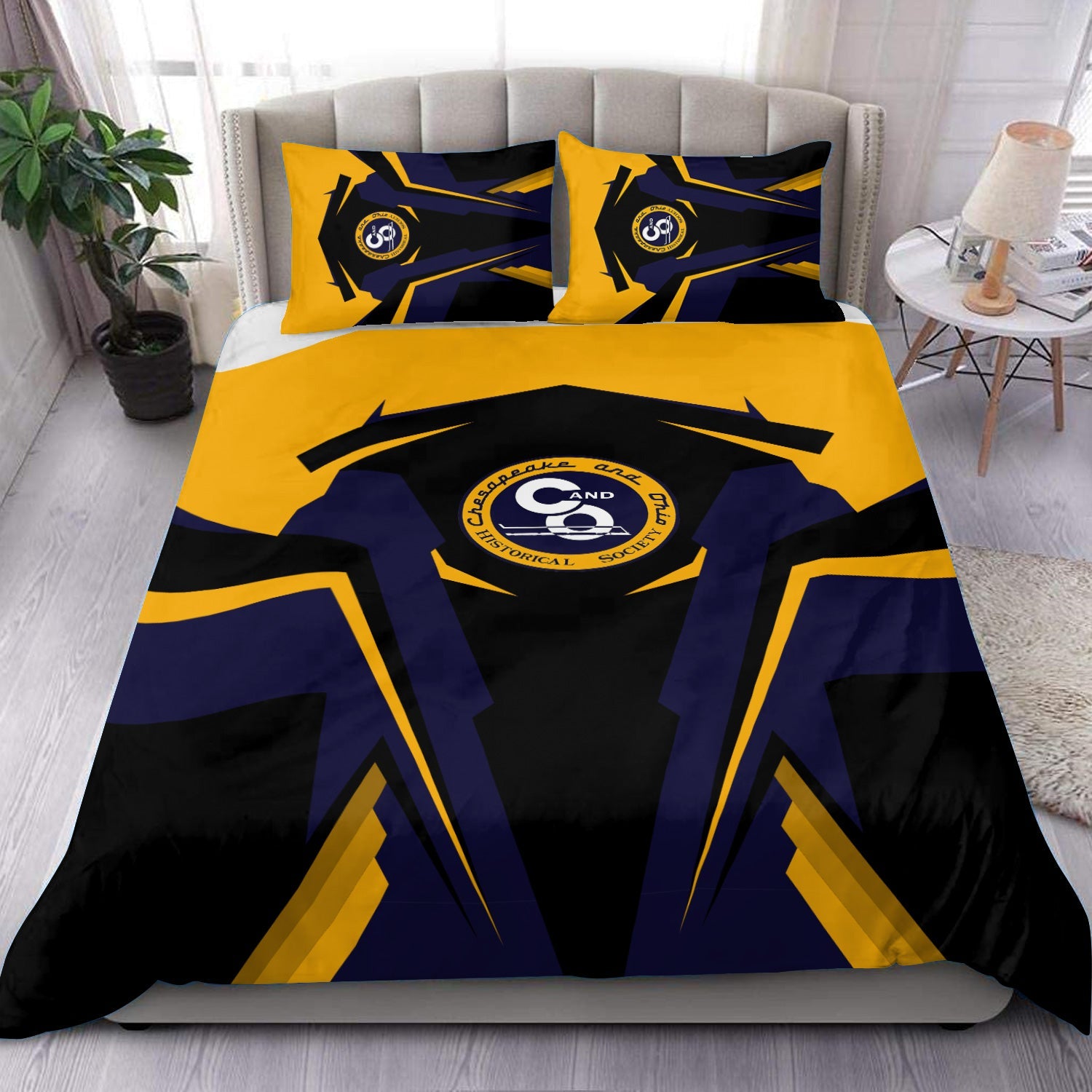 Railspirit Chesapeake and Ohio Railway Bedding Set Strong Line Style C&O Bedding Set All Over Print