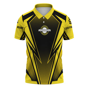 Railspirit Personalized Clinchfield Railroad Polo Shirt Lightning Graphic Style Shirt Gift Idea For Train Lover