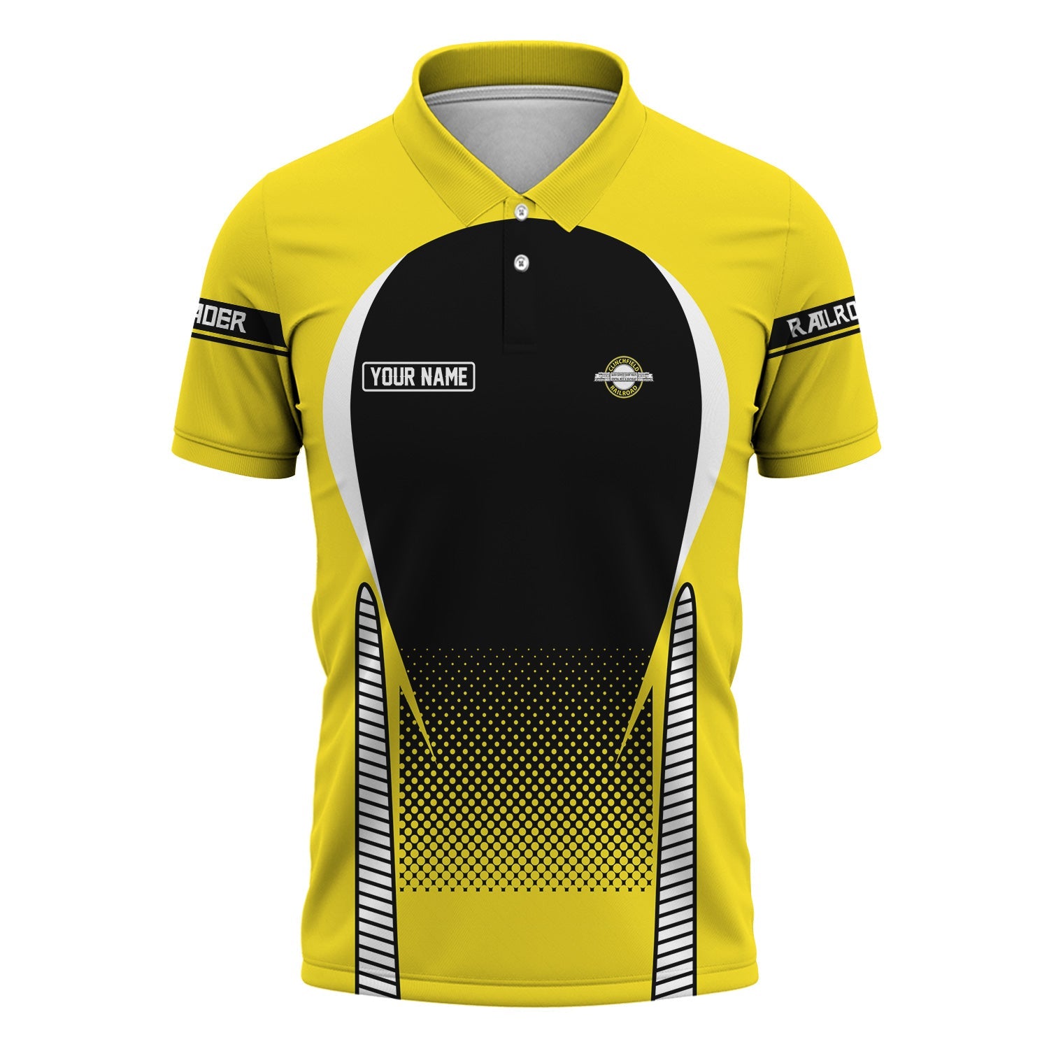 Railspirit Personalized Clinchfield Railroad Polo Shirt Stress Is Caused By Not Having Enough Trains Shirt All Over Print