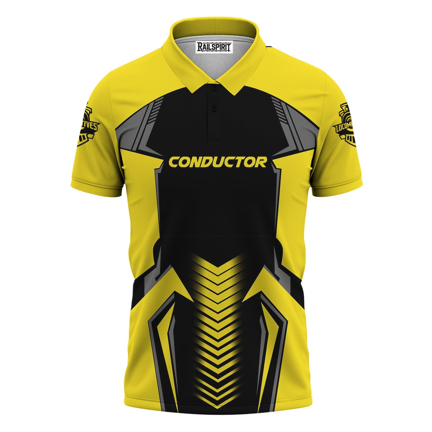 Railspirit Personalized Clinchfield Railroad Polo Shirt Standout Style with Custom Position Train Shirt