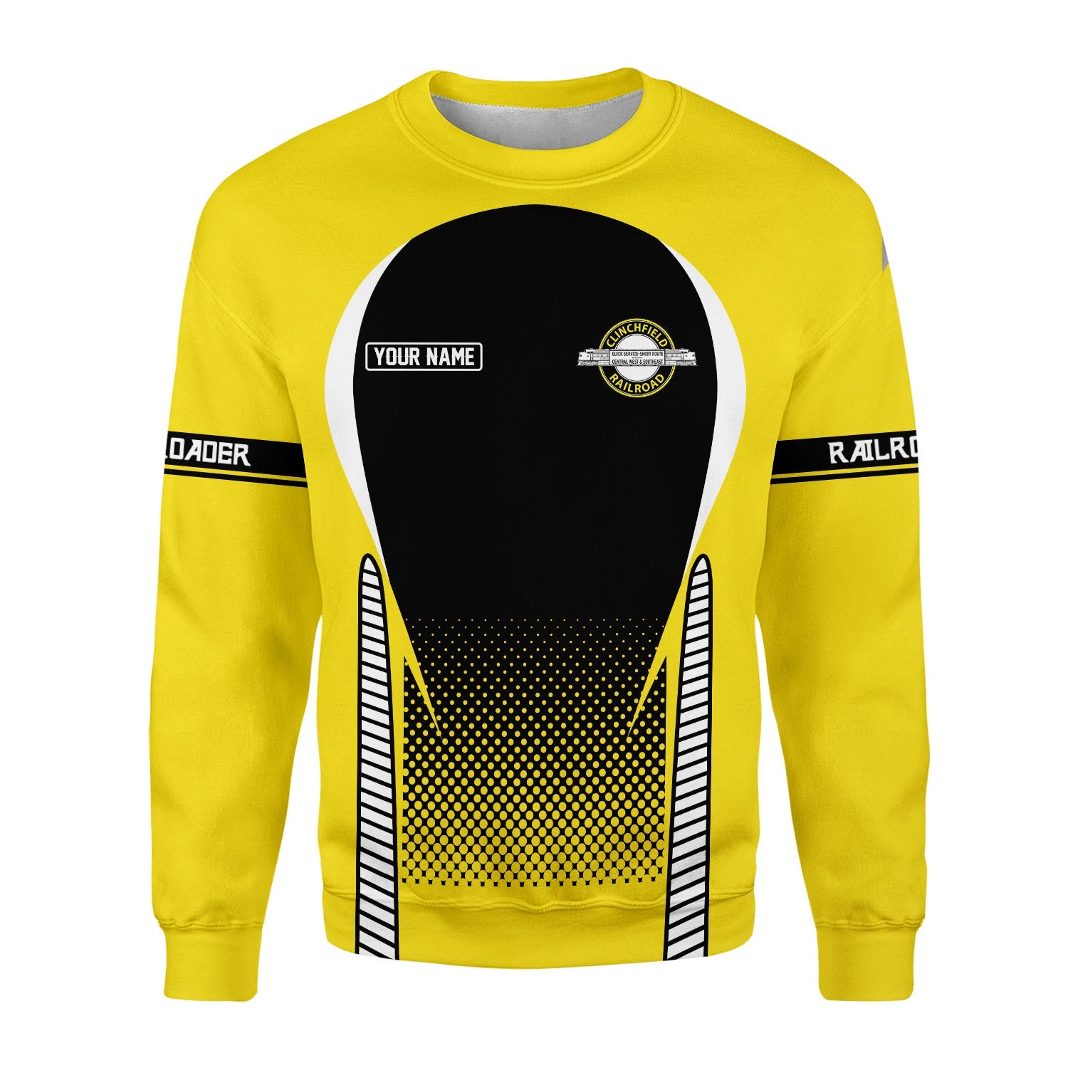 Railspirit Personalized Clinchfield Railroad Sweatshirt Stress Is Caused By Not Having Enough Trains Shirt All Over Print Shirt