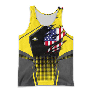 Railspirit Personalized Clinchfield Railroad Men Tank Top American Eagle Vintage Train Shirt