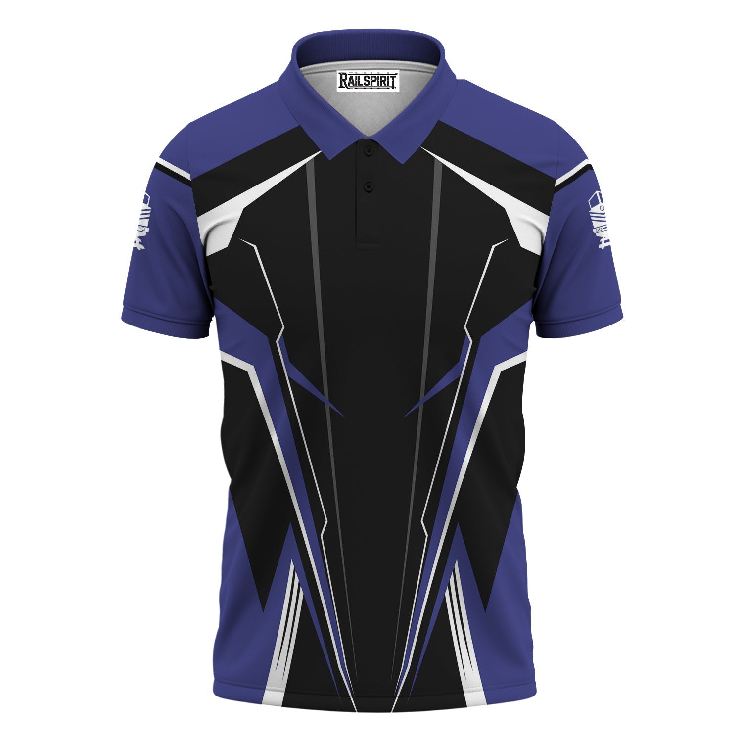 Railspirit Personalized New York, Chicago and St. Louis Railroad Polo Shirt Lightning-Edge Design Nickel Plate Road Train Shirt For Railroad Lovers