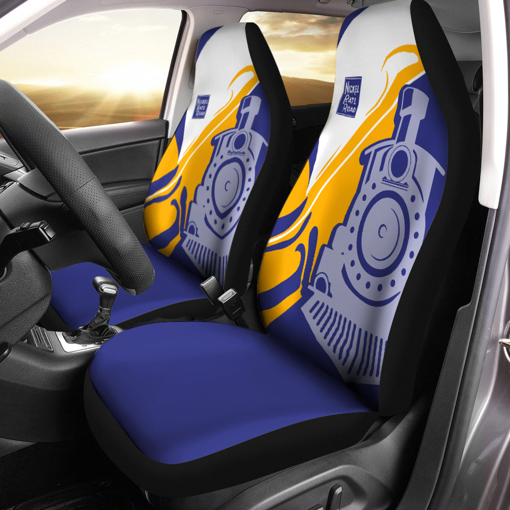 Railspirit New York, Chicago and St. Louis Railroad Car Seat Cover Flame-Inspired Style Nickel Plate Road Seat Cover Gift Idea For Train Lovers