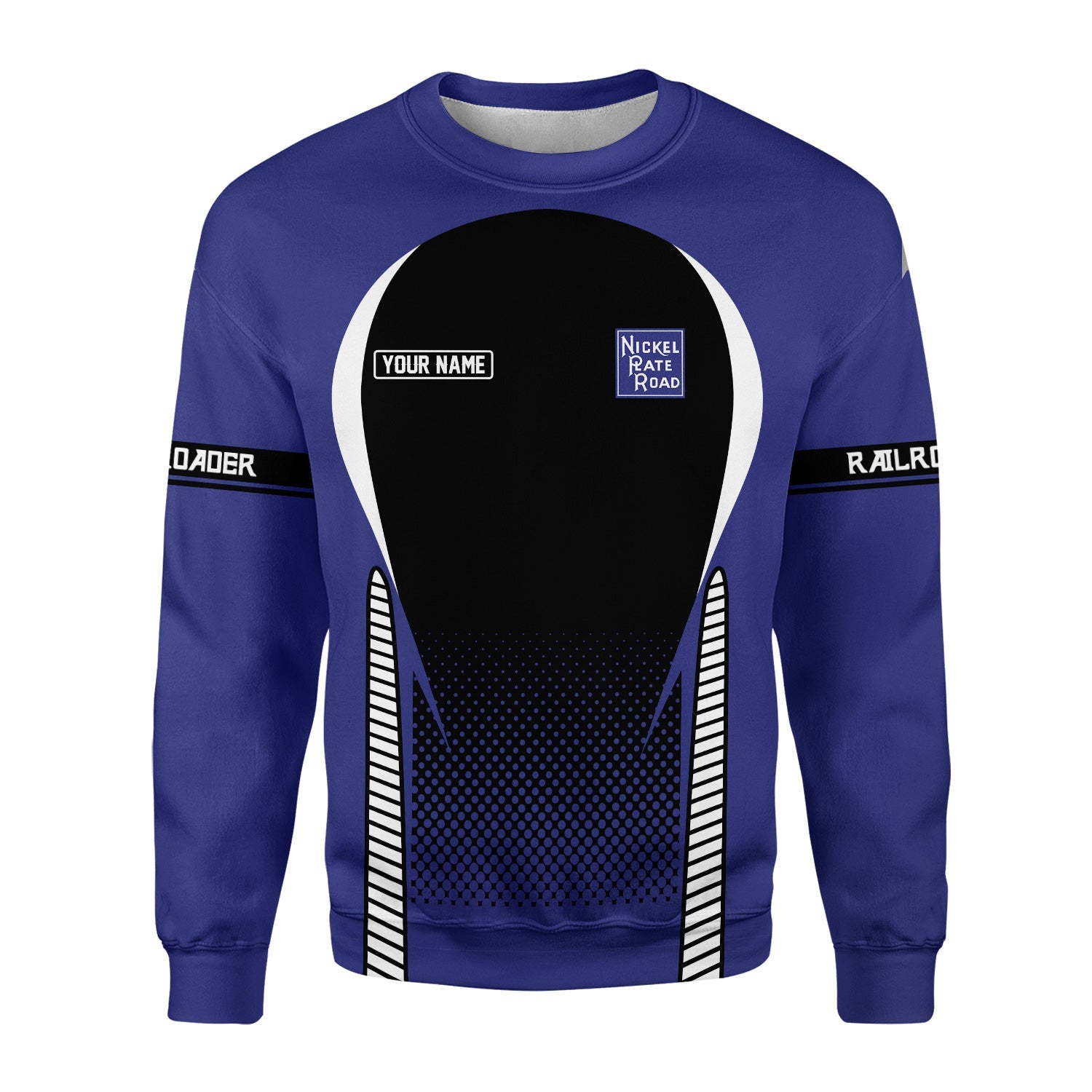 Railspirit Personalized New York, Chicago and St. Louis Railroad Sweatshirt Stress Is Caused By Not Having Enough Trains Nickel Plate Road Shirt All Over Print Shirt