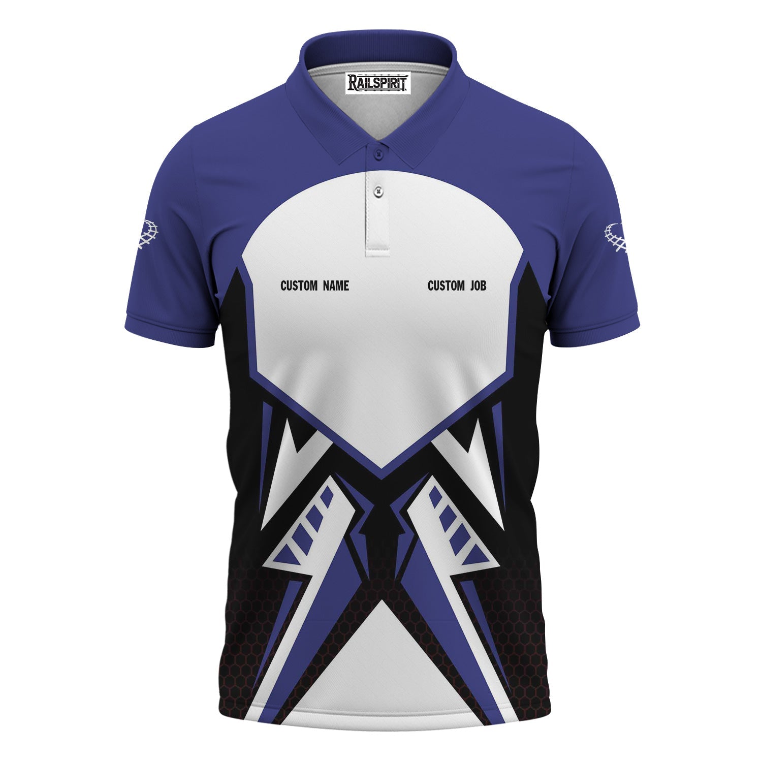 Railspirit Personalized New York, Chicago and St. Louis Railroad Polo Shirt Vibriant Style with Custom Position Nickel Plate Road Train Shirt